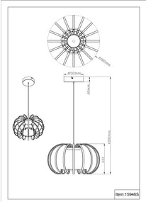 Globo 15946S - Dimmelhető kábeles LED függeszték RIBBON LED/40W/230V 3000K