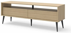 Natúr színű TV-állvány tölgyfa dekorral 150x54 cm Lake – TemaHome