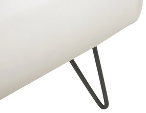 Fehér műbőr franciaágy 160 x 200 cm BETIN Beliani