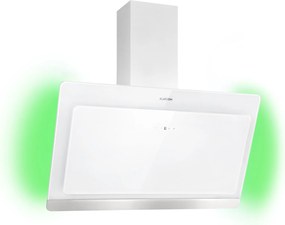 Klarstein Aurora Eco 90, páraelszívó, 550 m³/ó, 90 cm, kéményes páraelszívó, háttérvilágítás, A+