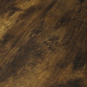 Kerek étkezőasztal öregtölgy színben. 120x75 cm. Mdf Asztallap, Fém váz.