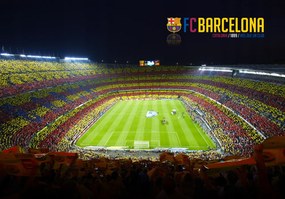 Poszter, Futball Club Barcelona, Fc Barcelona, Barca. Spanyolország.