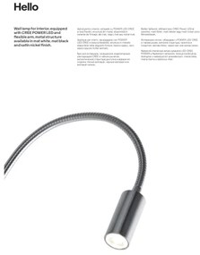 Redo 01-1193 - LED Rugalmas kicsi lámpa HELLO LED/3W/230V fehér