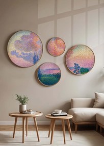 Tömörfa fa falikép, 45×45 cm – Huhu293