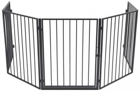 fekete acél kandallórács háziállatoknak