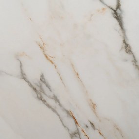 Bővíthető étkezőasztal márvány dekoros asztallappal, hosszabbító asztallappal 90x180 cm Rocía – Ixia