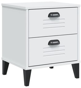 VIKEN fehér szerelt fa éjjeliszekrény