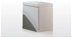 Lara White fehér éjjeliszekrény, szélesség 44 cm - Vipack