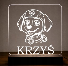 3D LED-es névre szóló lámpa – személyre szabható éjjeli lámpa gyerekeknek