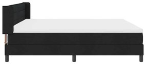 Boxspring ágy matraccal matracmal Fekete 200 x 200 cm