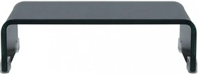 Fekete üveg TV/monitor állvány 40x25x11 cm