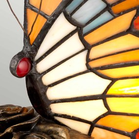 Quoizel tiffany asztali lámpa tiffany animal barna sokszínű elsqz-obutterfly-tl