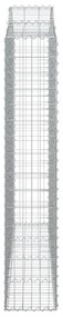 4 db íves horganyzott vas gabion kosár 200x30x160/180 cm