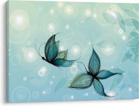 Kép - kék pillangók (70x50 cm)