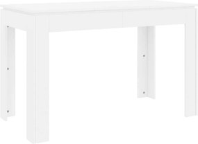 vidaXL fehér szerelt fa étkezőasztal 120 x 60 x 76 cm
