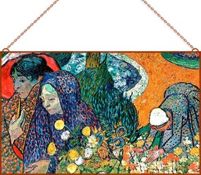 Van Gogh - Dolgozó asszonyok üvegkép, falikép