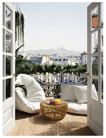 Design OUT™ Nido White kinyitható fehér kültéri fotel - Karup Design