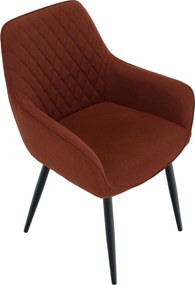 Design fotel, barna/fekete, OSKOR