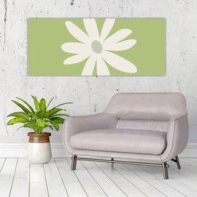 Kép - Hippik, zöld virágok N⁰2 (120x50 cm)