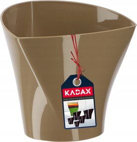 Virágtartó Fedő Virágtartó 17 cm Aszimmetrikus Bézs Műanyag