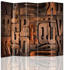 Gario Paraván Levelek Méret: 180 x 170 cm, Kivitelezés: Forgó paraván 360°