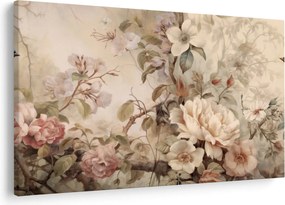 Kép - Vintage madár festmény (90x60 cm)