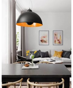 ByRydens 2822330-4000 - CAPTAIN kábeles függőlámpa 1xE27/7W/230V fekete