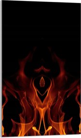 Üveg Vágódeszka 30x52 Tűz a Konyhában