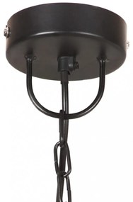 kerek fekete függőlámpa 25 W 48 cm E27