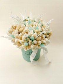 Menta szárított virágok doboza, virágok a dobozban , aszalványok