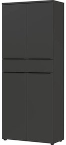 Antracitszürke ruhásszekrény 81x197 cm Mailand – Germania