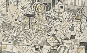 Fotótapéta Flizelina falra 3D Loft geometrikus absztrakt 416x254 Ragasztó