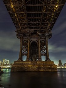 Poszter 30x40cm Manhattan híd a keleti folyó felett, Assaf Frank