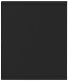 fekete könyv-/TV-szekrény 143 x 30 x 36 cm