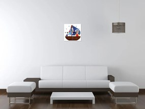 Gario Órás falikép Kis csónakon Méret: 40 x 40 cm