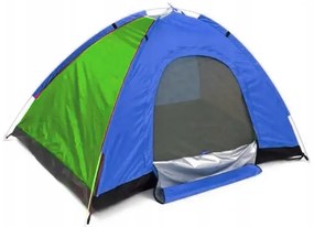 Túrasátor szúnyoghálóval - 2 x 1,5 m - 2-3 személyes - modrá, zelená
