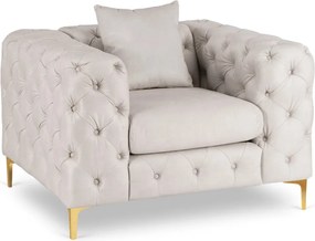 SORRENTO 1S fotel, krém bársony