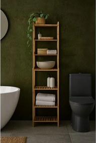 Natúr színű bambusz fürdőszobai polcos állvány 40x154 cm Skaren – Bonami Essentials