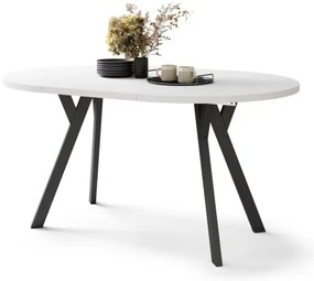 Bővíthető étkezőasztal ARTUR fehér/fekete