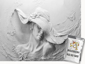 Fotótapéta Flizelina Dombormű Dombornyomás Portré Nő 3D 200x140 ragasztó