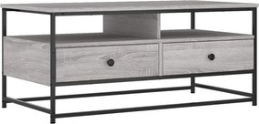 vidaXL szürke sonoma színű szerelt fa dohányzóasztal 100 x 51 x 45 cm