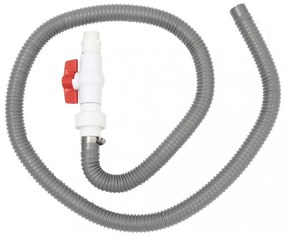 304-es rozsdamentes acél medenceszökőkút LED-ekkel 22x60x70 cm