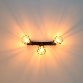 LED Spotlámpa TUBE II 3xE27/15W/230V fekete