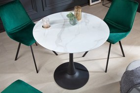 LYON design kerek étkezőasztal - 80cm - fekete