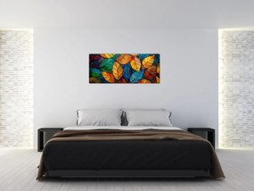 Kép - Levélmozaik (120x50 cm)