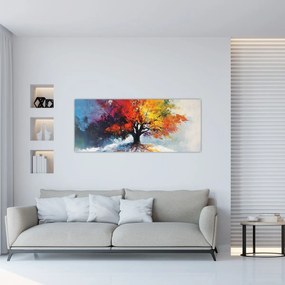 Kép - Színes fa (120x50 cm)