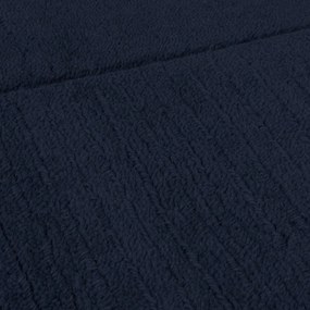 Sötétkék kézi szövésű gyapjú szőnyeg 200x290 cm Textured Wool Border – Flair Rugs
