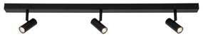 NORDLUX Omari spotlámpa, állítható lámpafejekkel, fekete, beépített LED, 3cm átmérő, 2112193003