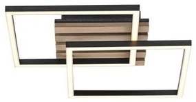 JUST LIGHT. 14053-79 - LED mennyezeti lámpatest AKUSTIKA LED/15W/230V tölgy/fekete