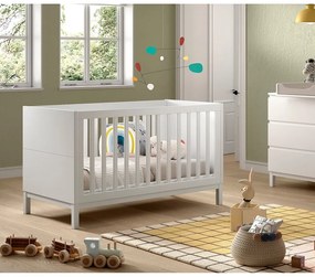 Fehér borovi fenyő babaágy 70x140 cm Eva – Vipack